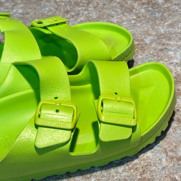 Birkenstock Arizona Essentials Green EVA Slip On Slide Sandals Size 39 - Picture 9 of 12